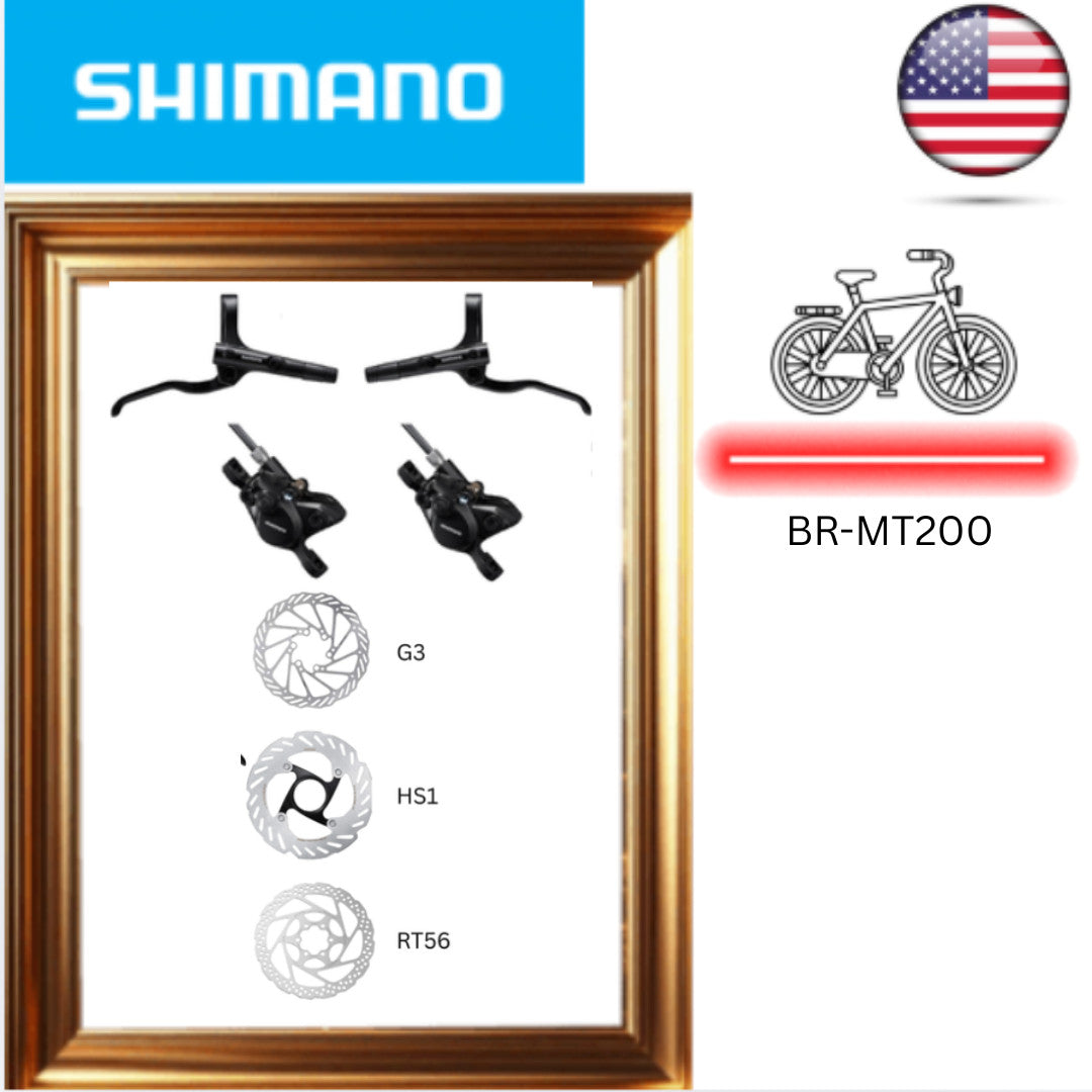 Hydraulic Disc Brake Set for Mountain Bikes - Front & Rear Options