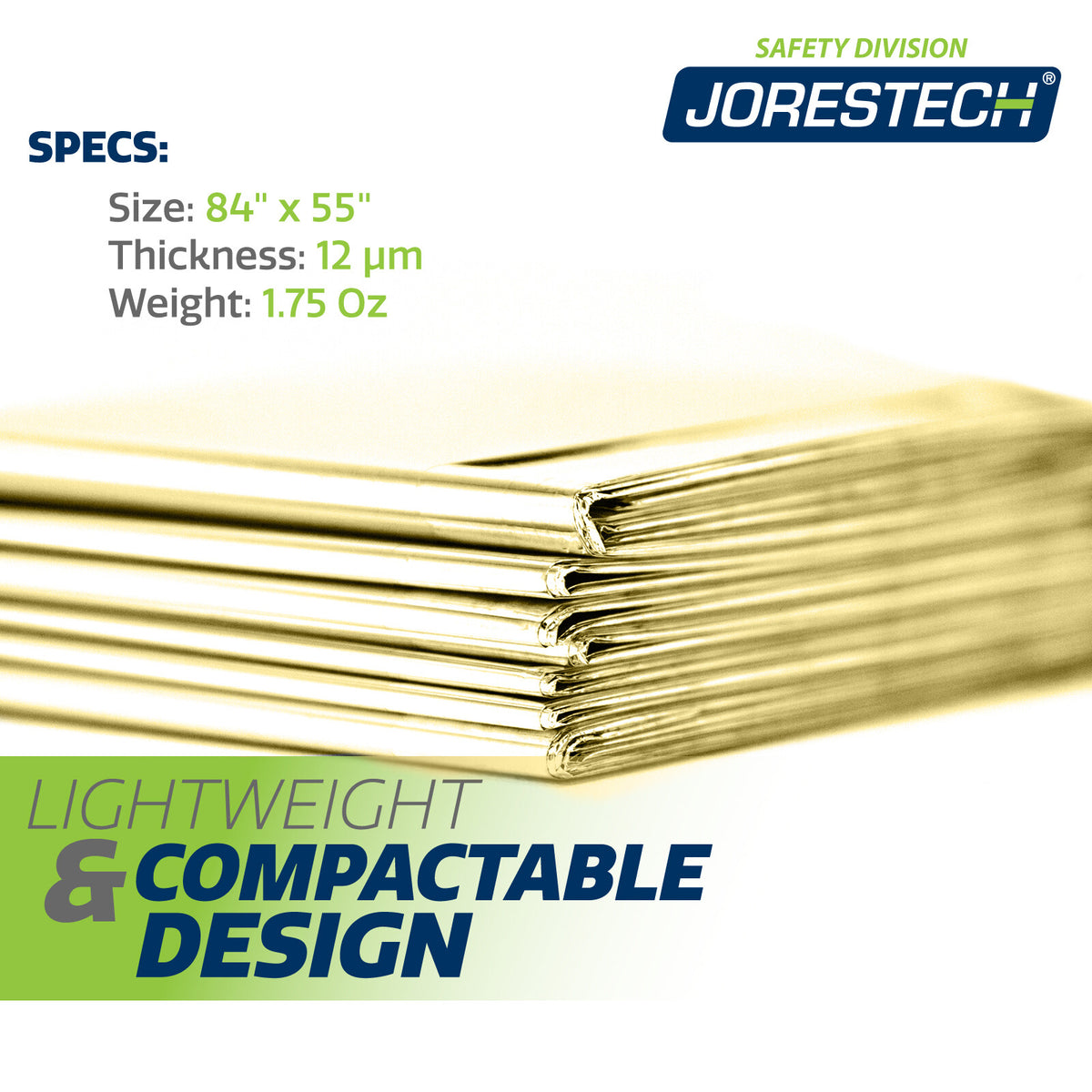 Emergency Space Mylar Blanket 54x84 Inch Portable Survival Thermal Cover
