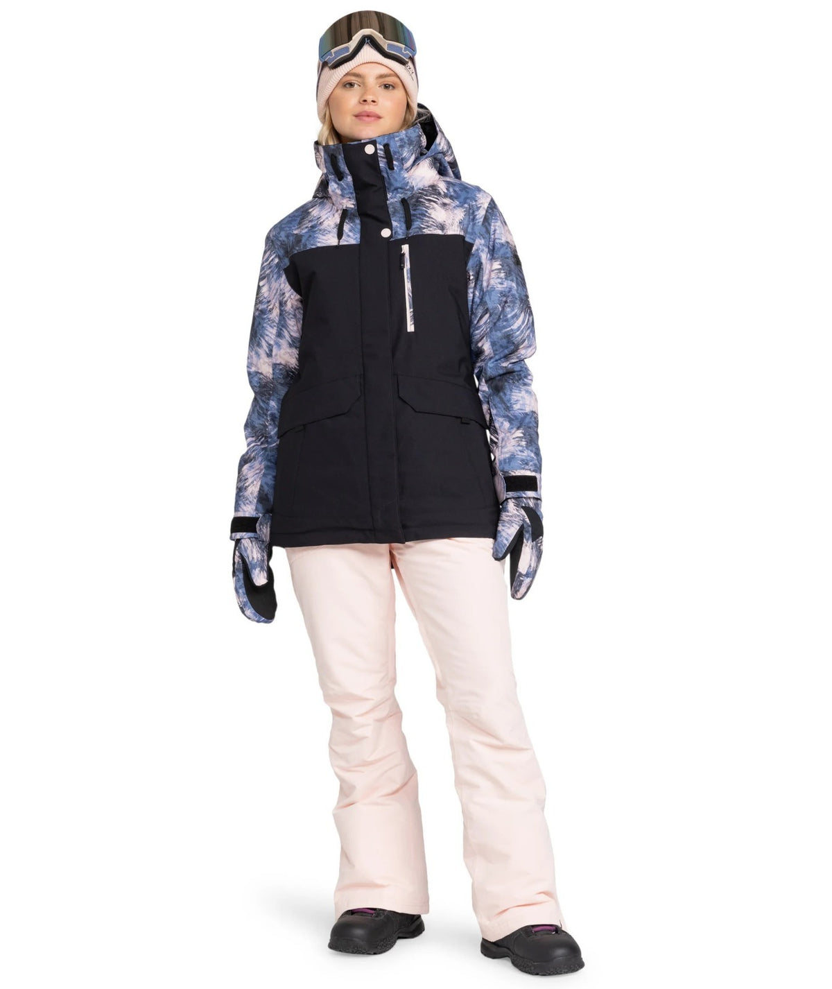 Roxy Dawnrae Women's Parka Jacket Windproof Warm Coat XL Dark Night