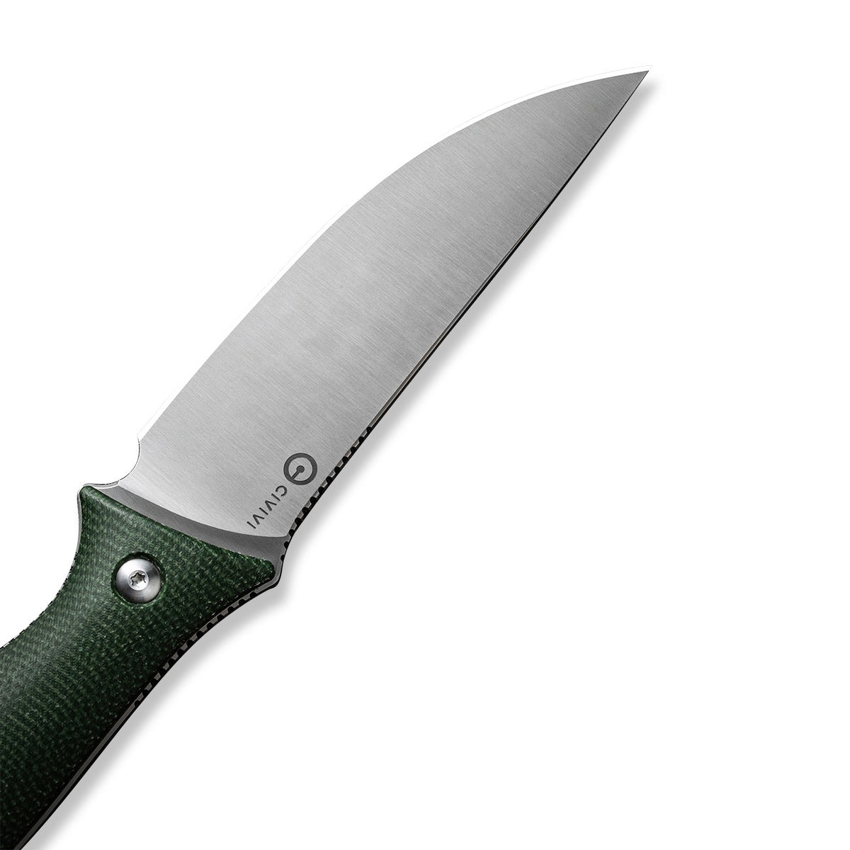 Fixed Blade Survival Knife with Green Micarta Handle and Nitro-V Steel Blade