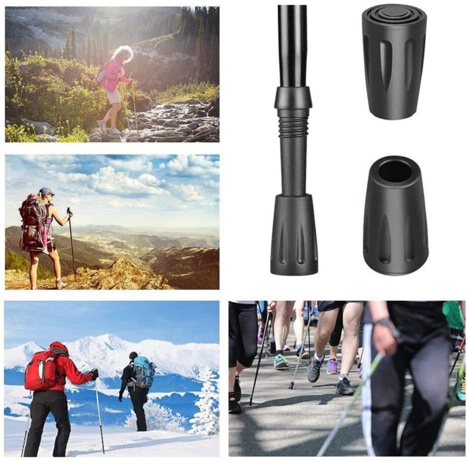 10 Pairs Trekking Pole Tips Protectors for Hiking & Nordic Walking