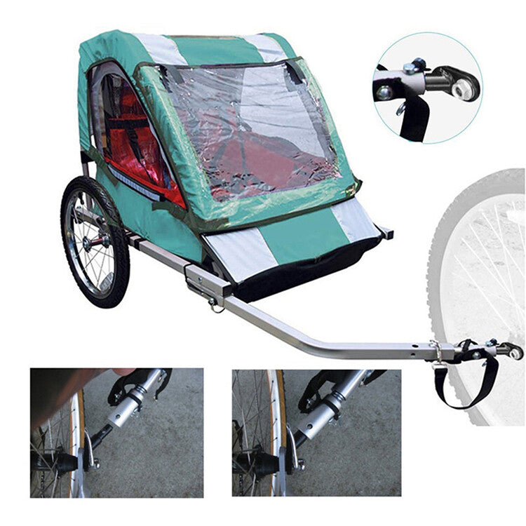 Bicycle Trailer Hitch Coupler Connector Alloy Bike Towing Attachment