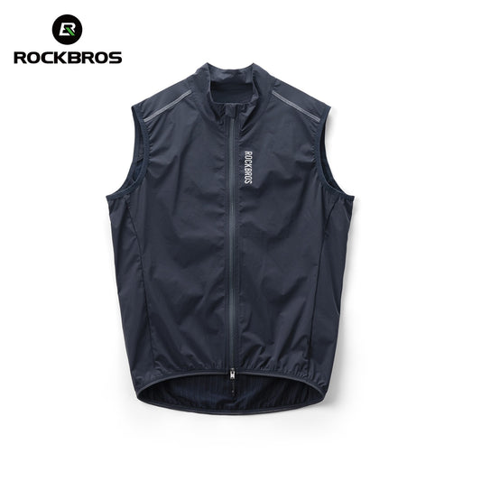 Unisex Cycling Gilet Windproof Sleeveless Vest Lightweight Breathable