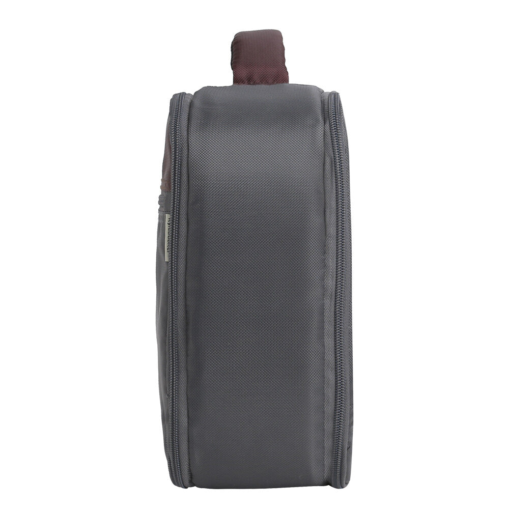 Fishing Reel Storage Case with Adjustable Compartments and Mesh Pockets
