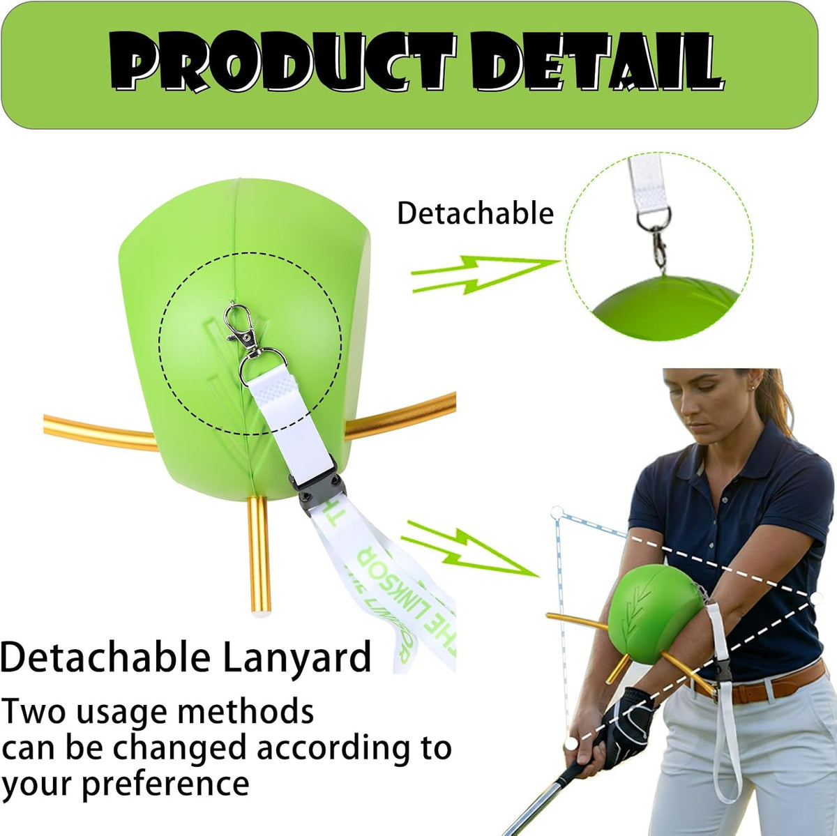 Golf Swing Trainer Aid for Posture & Mechanics Practice