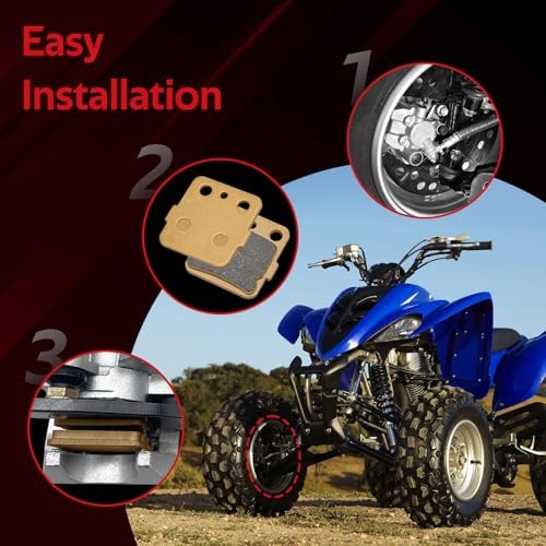 Semi-Metallic Brake Pads for Yamaha ATV Banshee Warrior Raptor 350 660