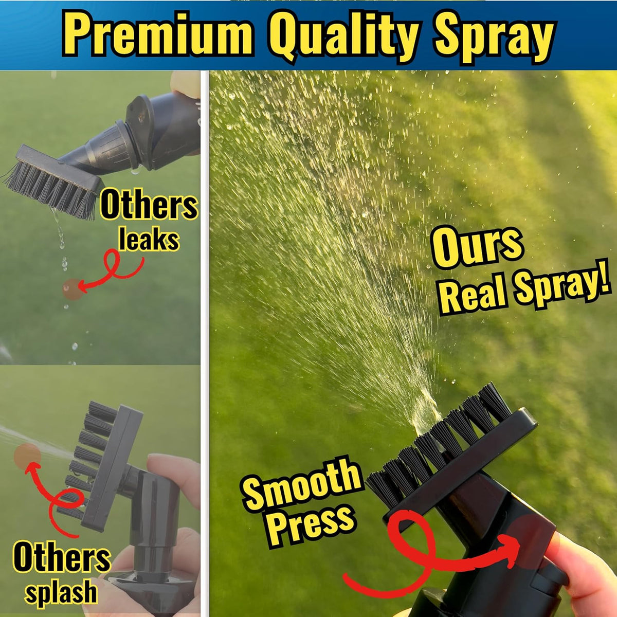 2025 Steel Wire Retractable Golf Club Cleaner Brush with Clip
