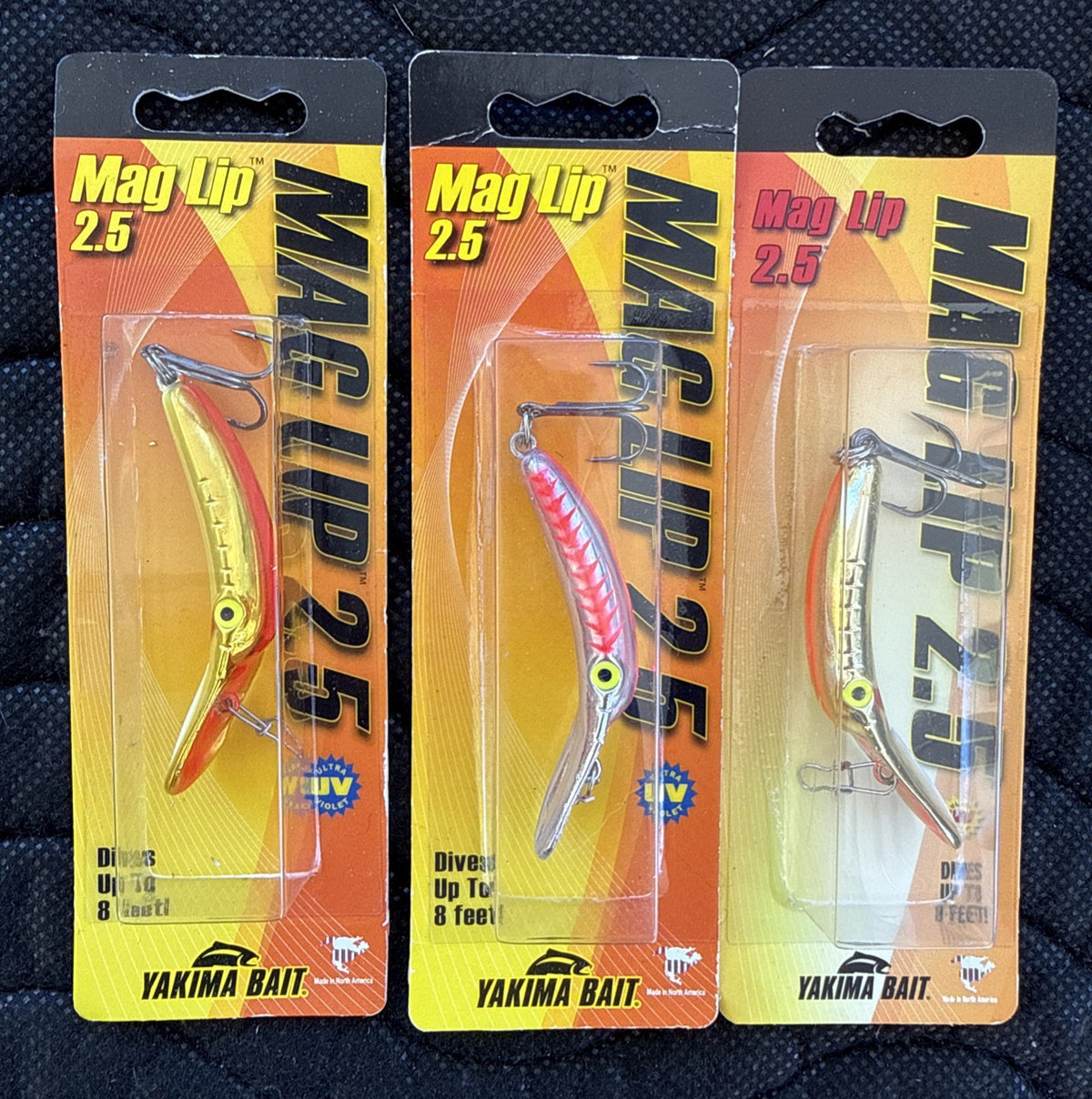 Yakima Mag Lip 2.5 Fishing Lure - Set of 3, New
