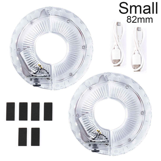 Rechargeable Waterproof Bike Wheel Hub Lights RGB LED Cycling Spoke Lights - All Variants