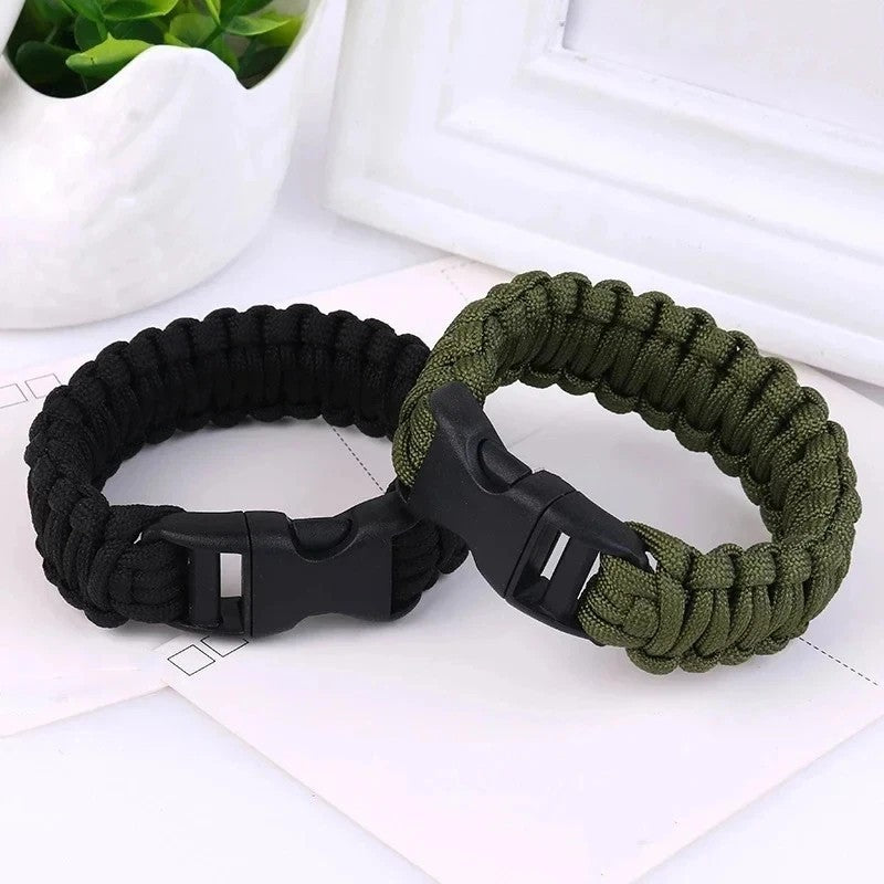 Outdoor Paracord Survival Bracelet with 7-Core Emergency Rope - Adjustable