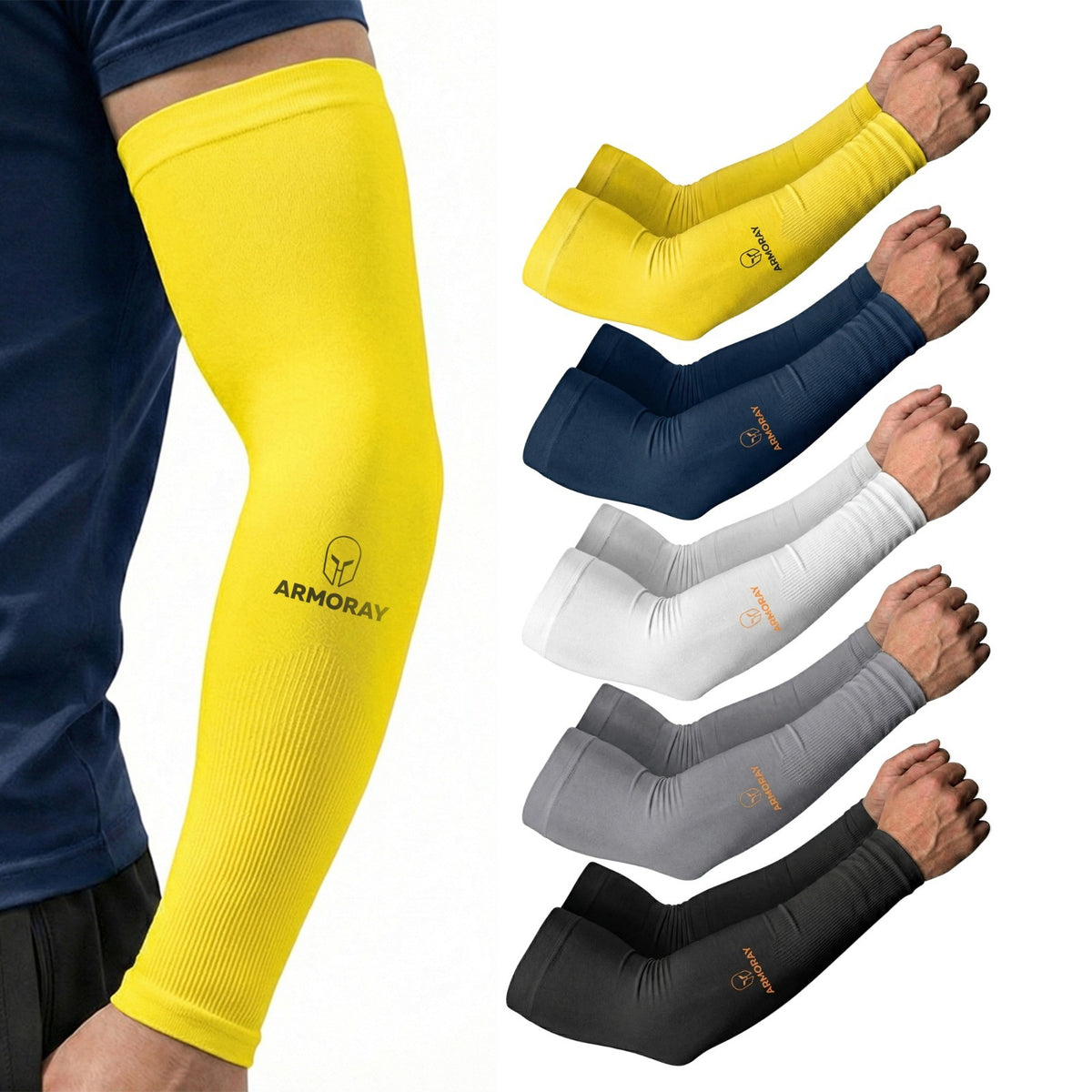 Tattoo Cover Up Arm Sleeves for Men & Women - UV Protection & Compression