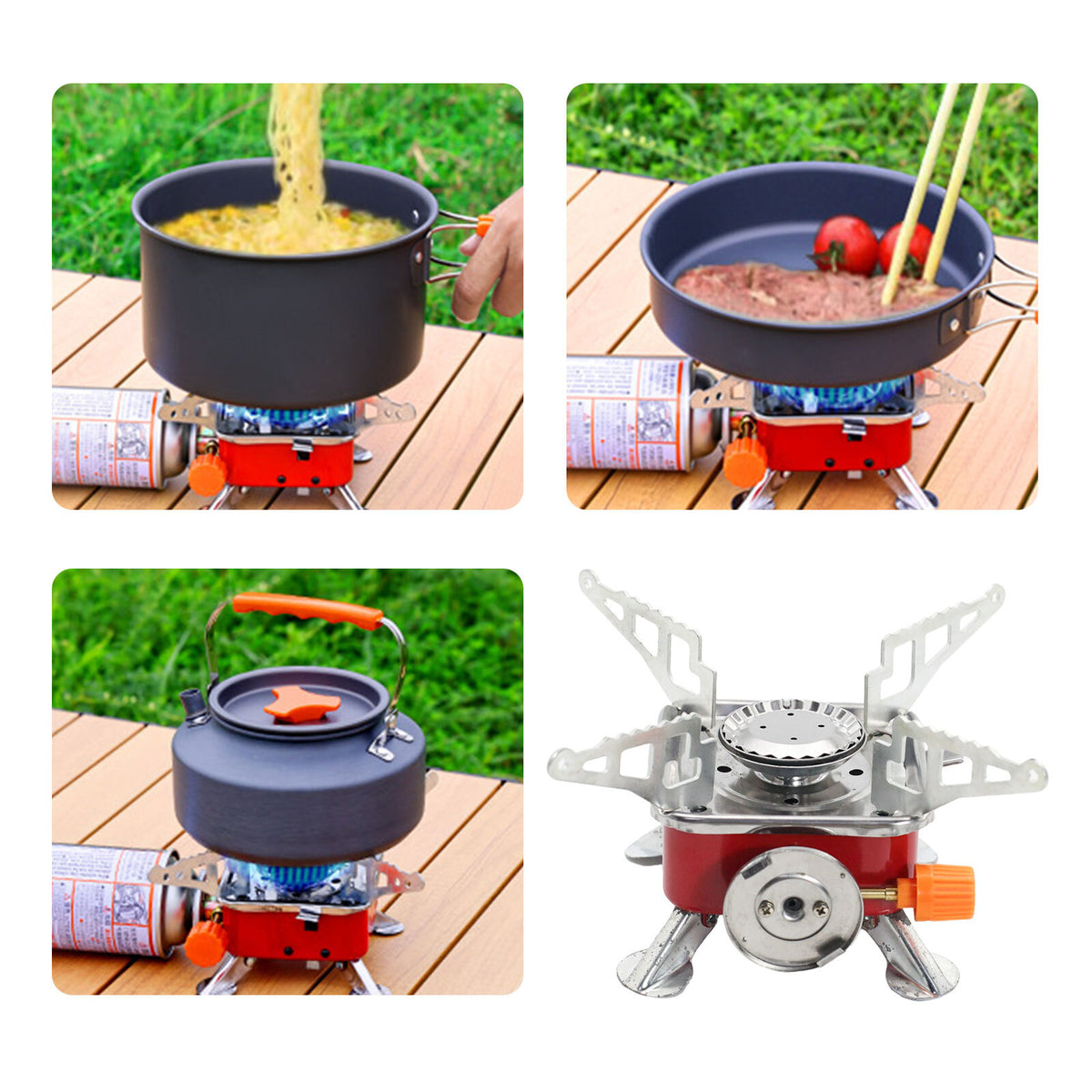 Portable Camping Gas Stove 2800W with Carrying Bag Outdoor Cooking Equipment