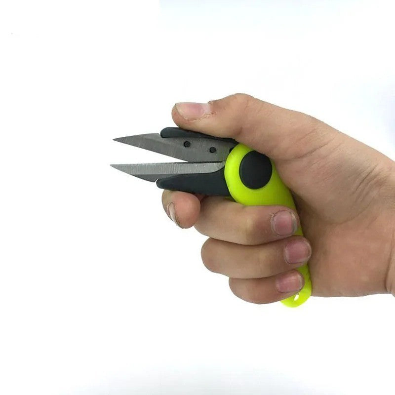 Fishing Knot Tool Kit with Shrimp-Shaped Stainless Steel Line Cutter and Scissors