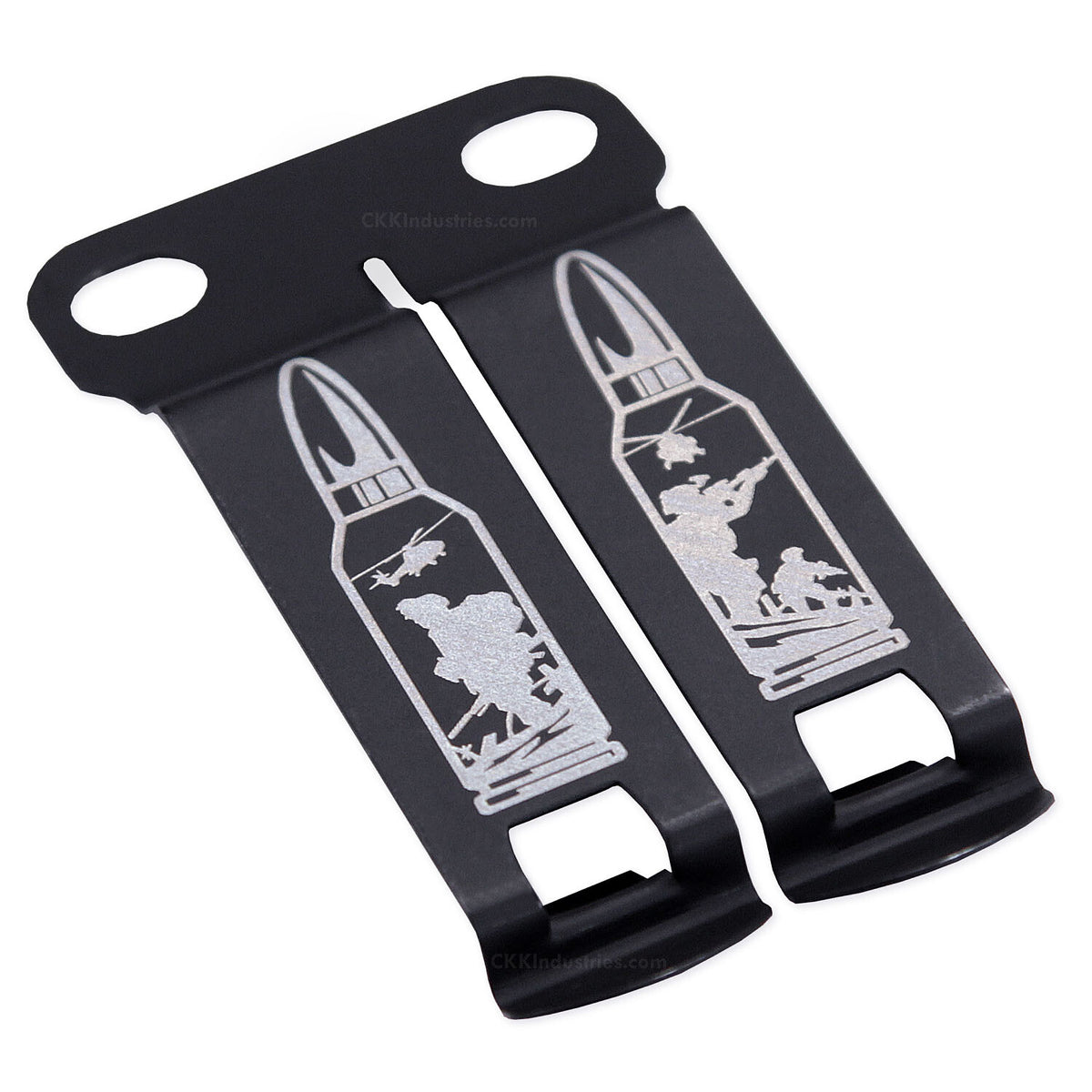 IWB Holster Belt Clips - Monoblock Attachment for 1.5-Inch Belts, Multiple Finish Options