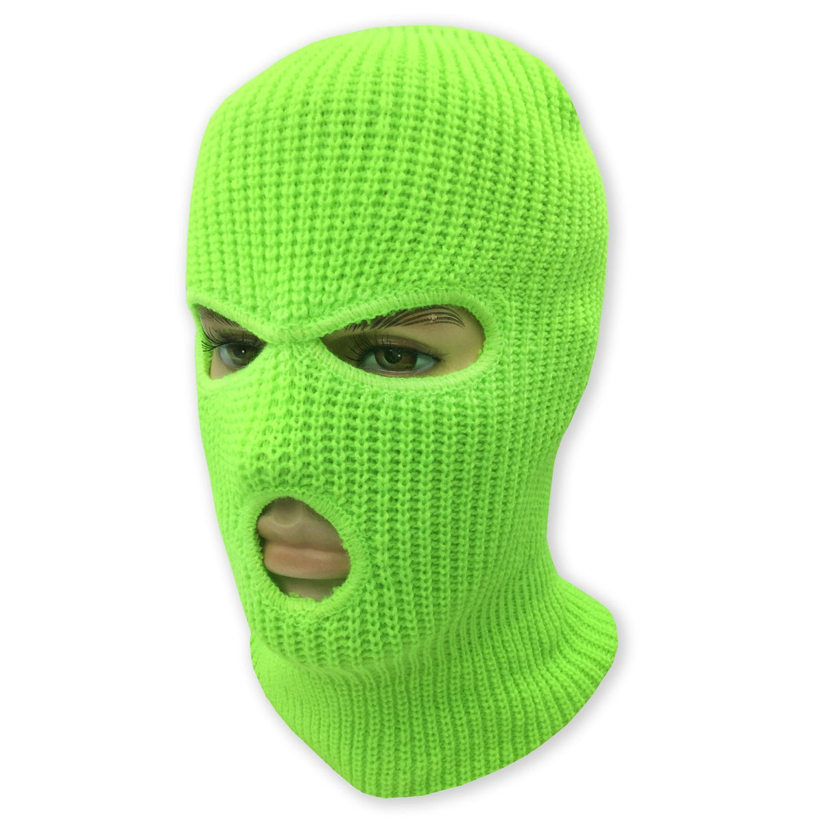 Full Face Ski Mask Winter Balaclava Hat Tactical 3 Hole Knitted Mask