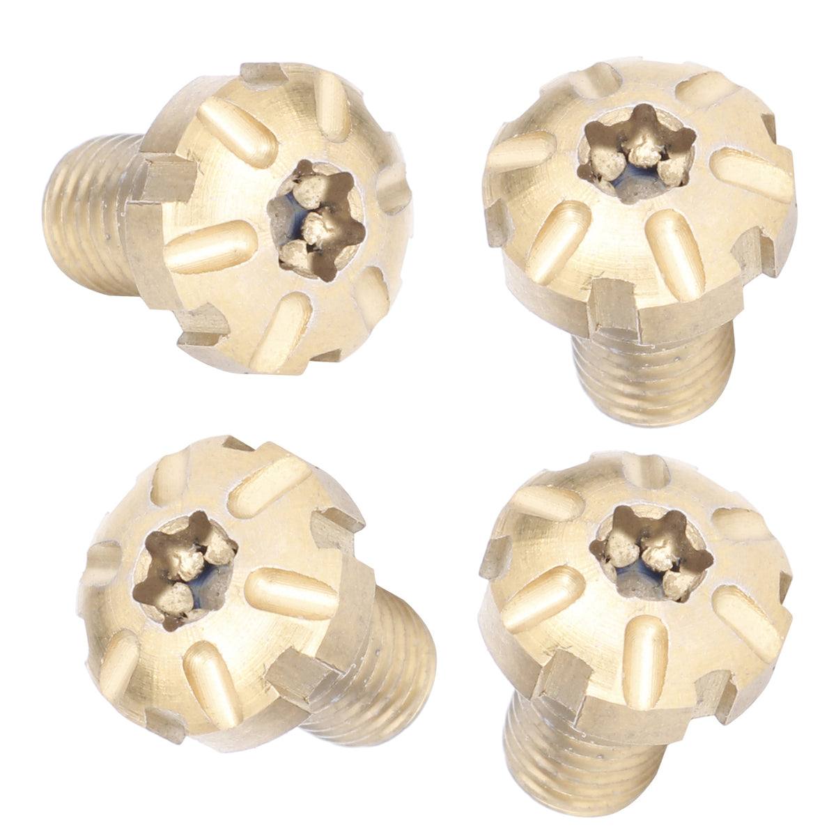 1911 Stainless Steel Gold Titanium Coated Torx Grip Screws - Durable Gun Parts