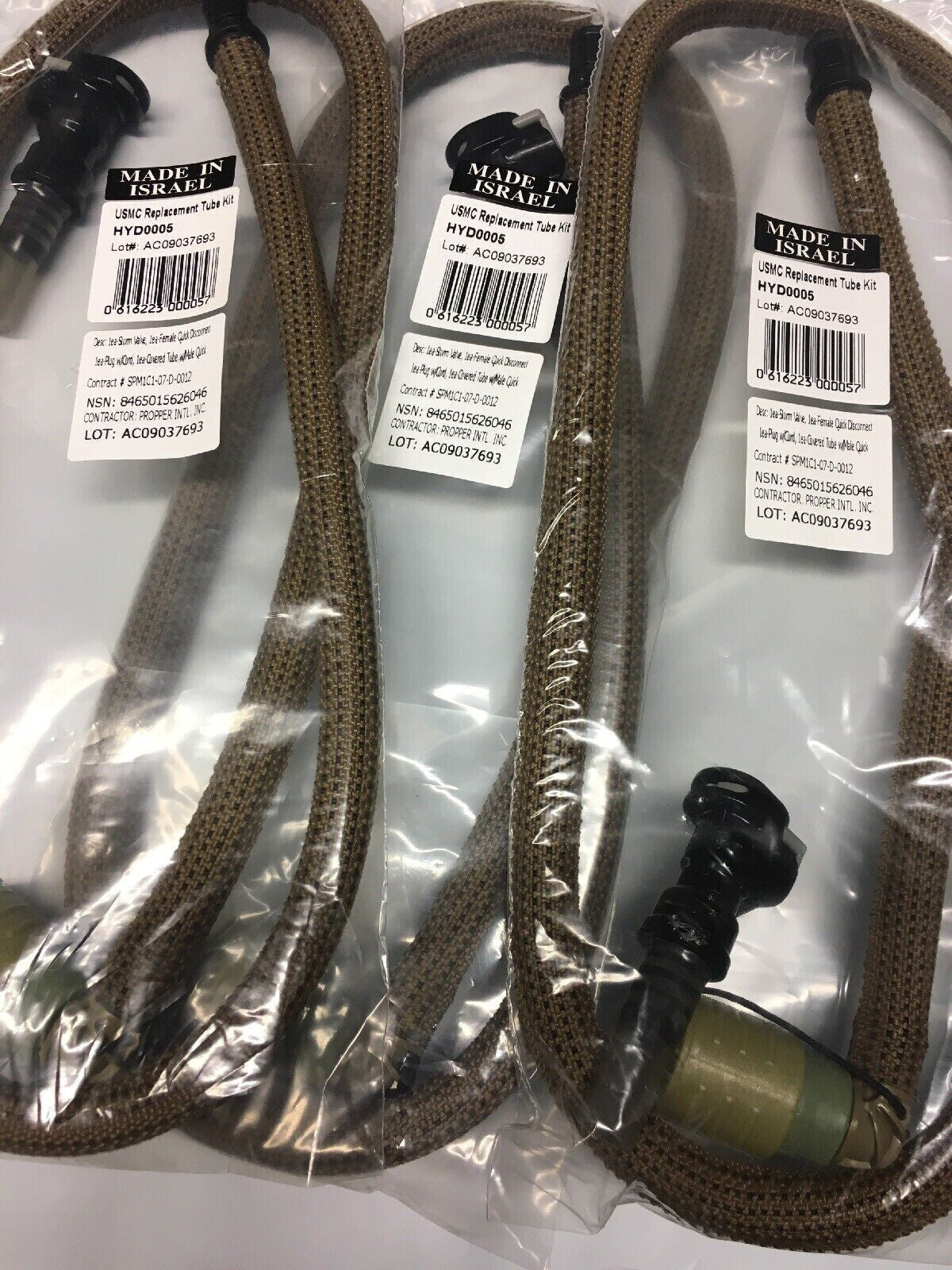USMC Hydration Replacement Hose Tube with Bite Valve - Coyote Brown, 36"