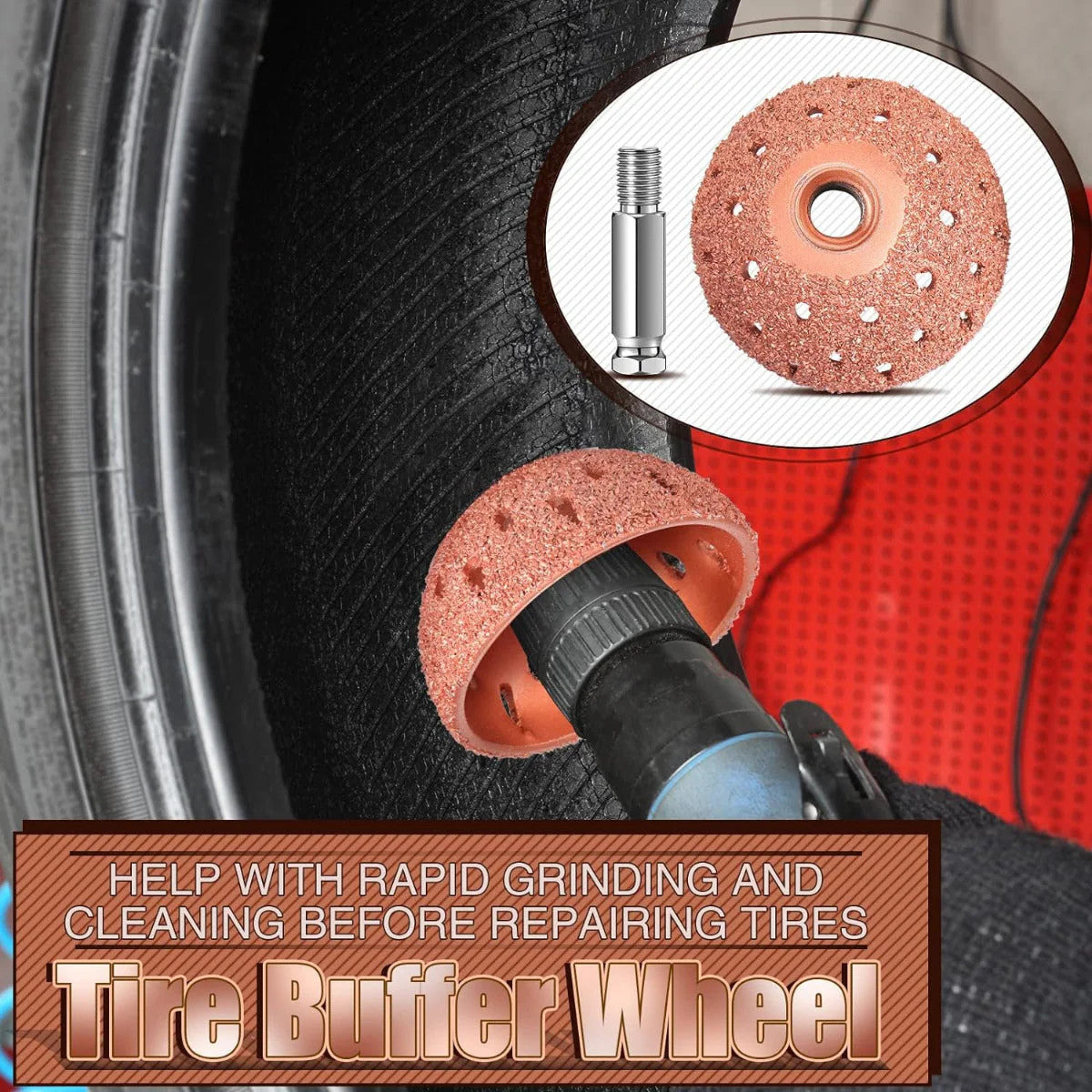 Car and Truck Tire Repair Patch Kit with Tools - Durable & Easy to Use
