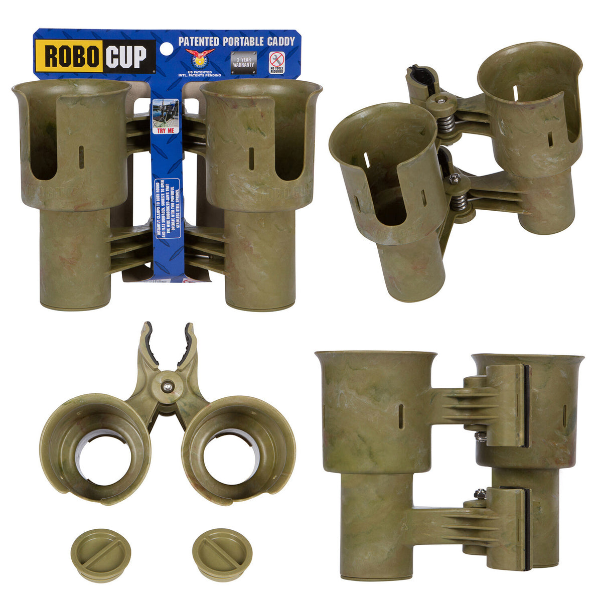Multi-Color RoboCup Bundle with Holster and Plus - Durable Portable Clamping Tool