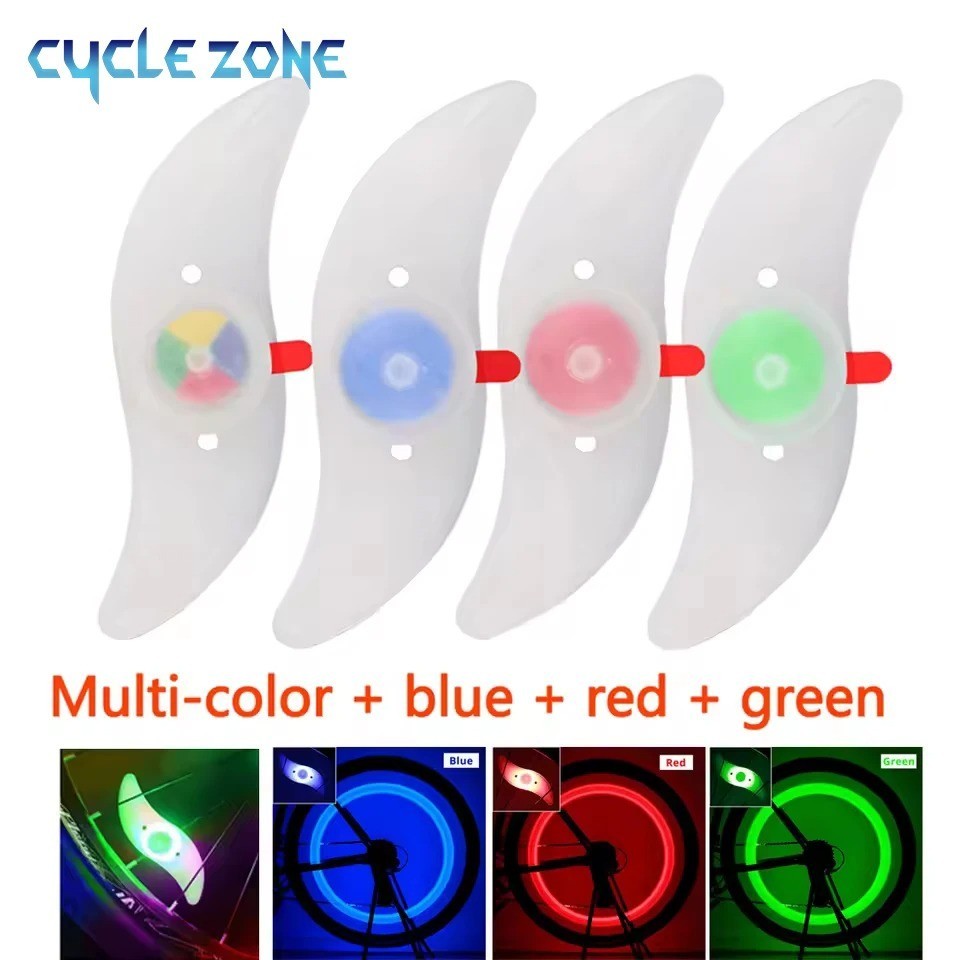Bike Wheel Spoke Lights - Blue LED Safety Wheel Accessories for Night Rides