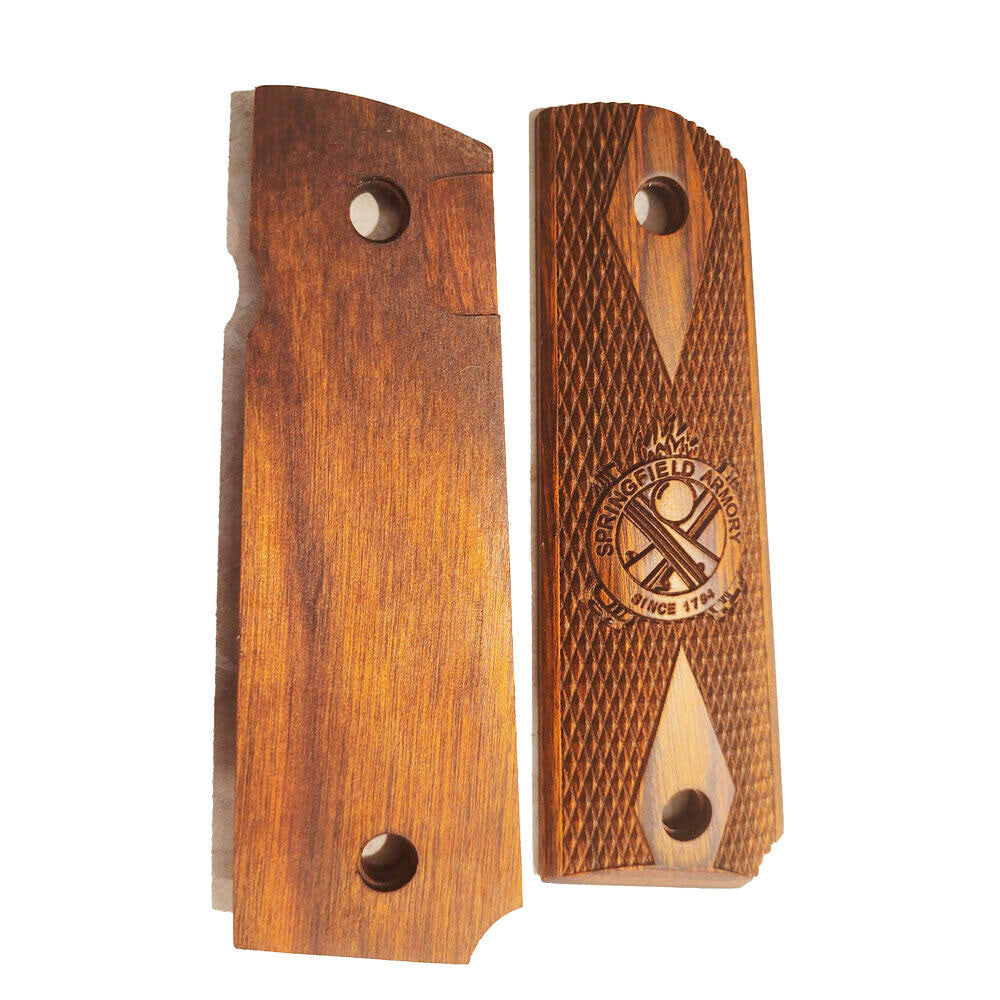 Springfield Armory 1911 Cocobolo Crossed Cannon Grips - Original Factory Pistol Accessories