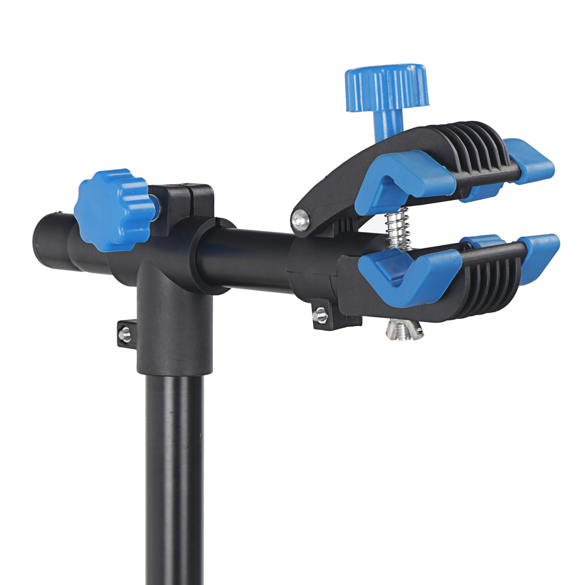 Adjustable Bicycle Repair Stand with Foldable Legs and Tool Tray