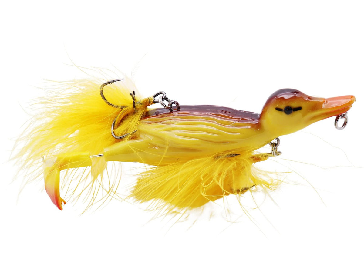 Topwater Fishing Lure 3D Duckling Floating Bait for Pike Bass Musky
