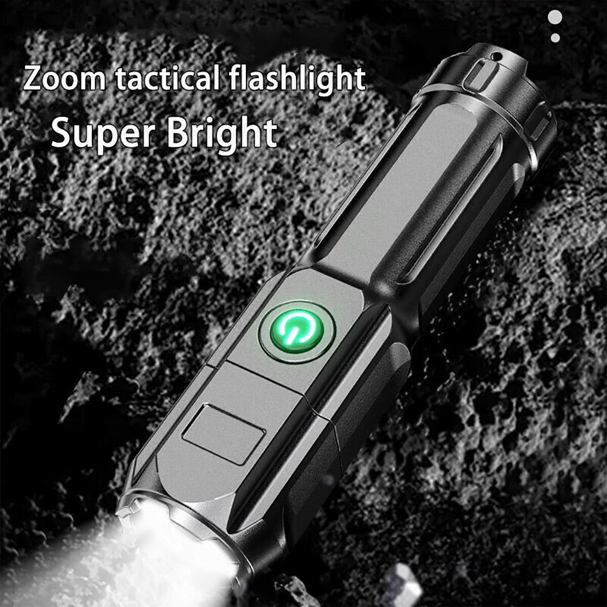 Rechargeable LED Tactical Flashlight Set - Small Super Bright Penlight, 2 Pack