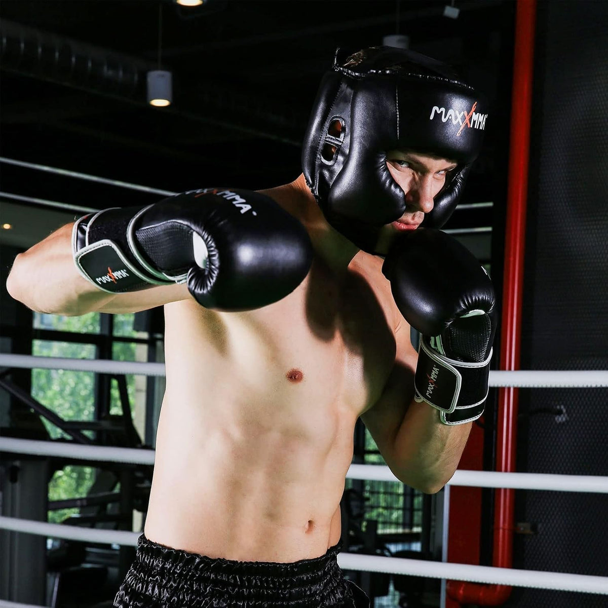 L/XL Boxing Headgear with Adjustable Foam Protection for MMA & Sparring
