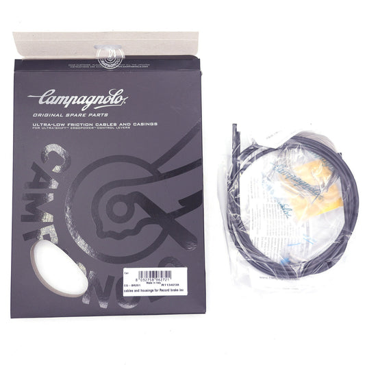 Bicycle Brake Cable and Housing Set Black - Campagnolo Compatible