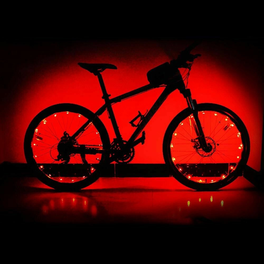 LED Bicycle Wheel Rim Lights Auto Open & Close Motion Sensing 2M String
