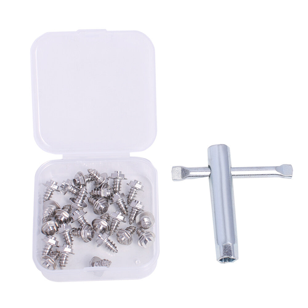 26pcs Wading Boot Studs for Felt and Rubber Soles - Screw-in Replacement Studs