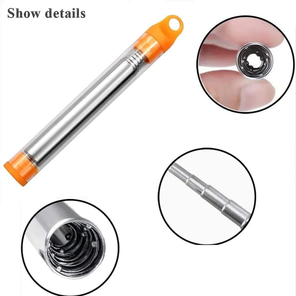 Collapsible Fire Blow Tube for Camping Survival Outdoor Tool