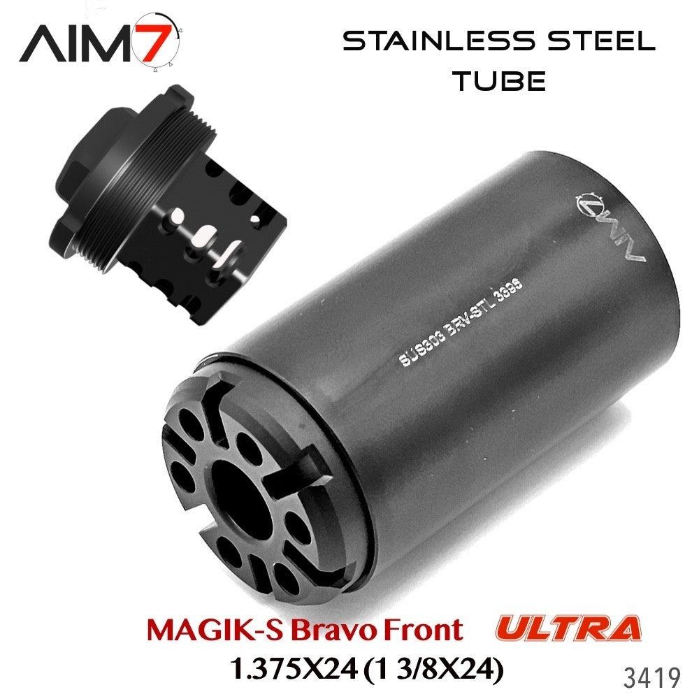 Modular Tube Assembly 1.375x24 HUB for Bravo-Pattern Systems - Stainless Steel
