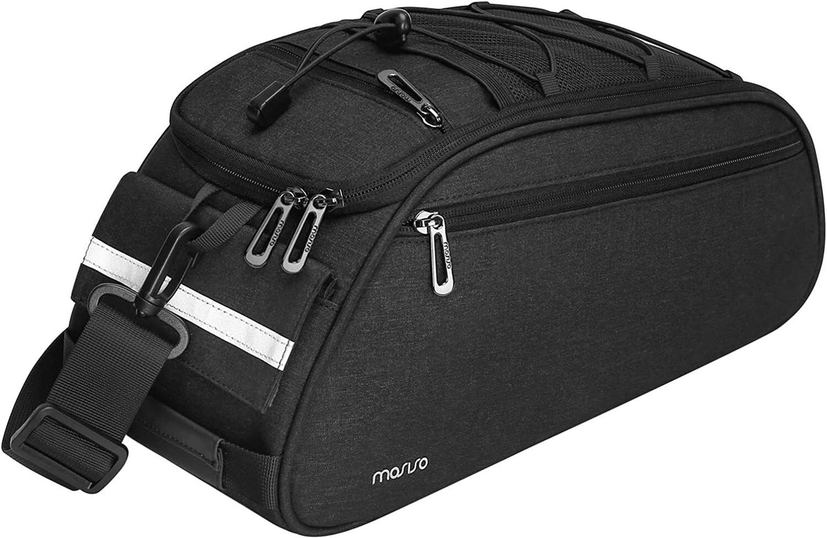 Waterproof Bicycle Rack Bag with Large Capacity and Reflective Strip - Rear Seat Pouch for Cycling