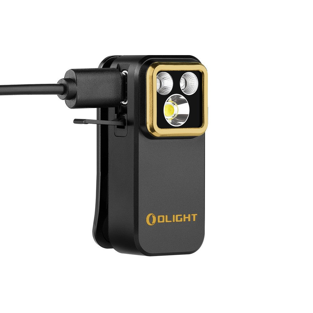 Multifunctional EDC Clip Light with 600 Lumens UV RGB Modes - Rechargeable