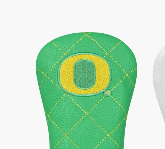 Golf Fairway Wood Headcover - Premium Leatherette & Plush Fur, Oregon Ducks