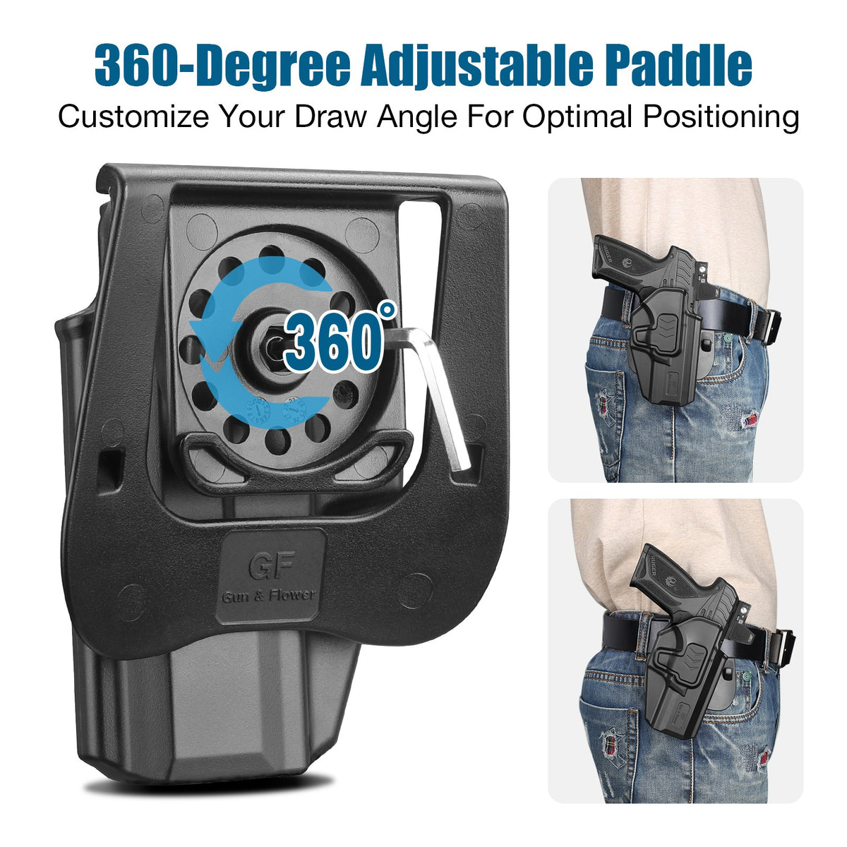 Level II Index Finger Release OWB Polymer Holster for Ruger Security 9 Standard