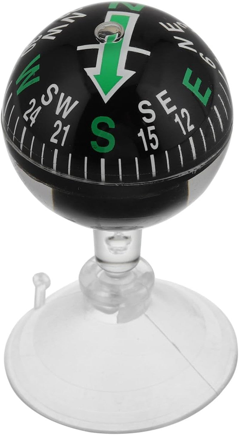Travel Compass with Suction Cup Mount – Portable Navigation for Car & Outdoor