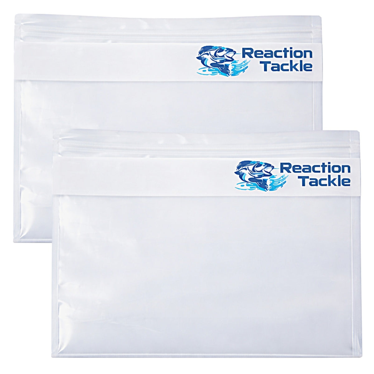 Fishing Bait Organizer Bags 10 or 20 Pack - Clear Soft Plastic Storage Pouches