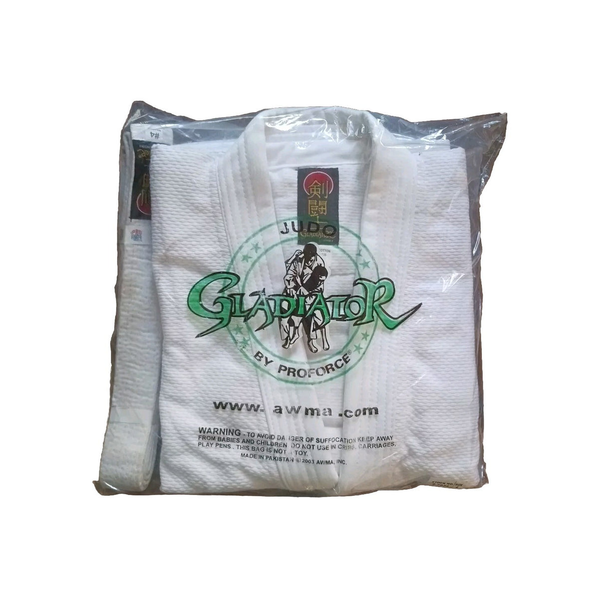 Size 4 Judo Uniform Set for Kids with Traditional Drawstring Waist