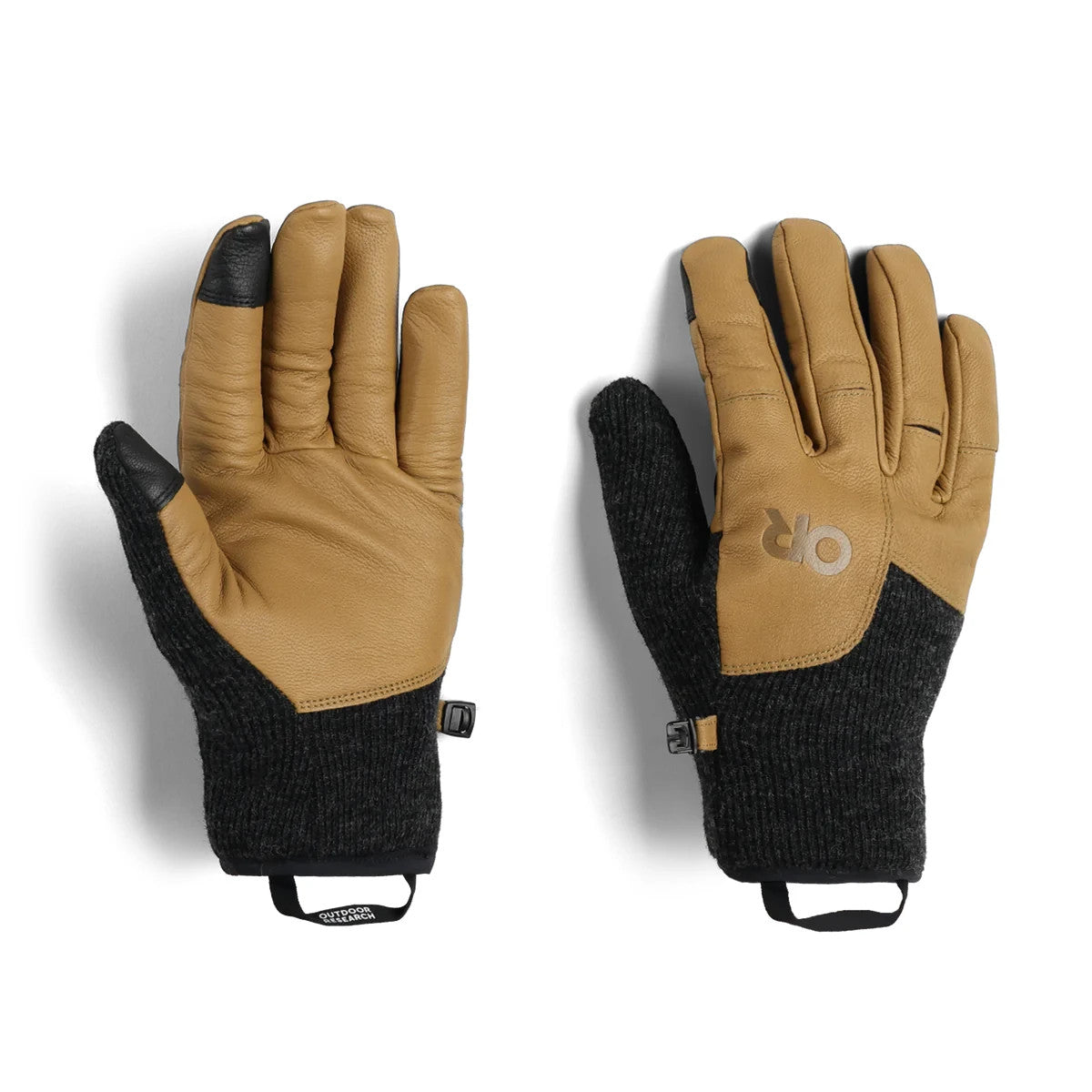 Men's Leather Driving Gloves for Winter Cold Weather - Black Medium