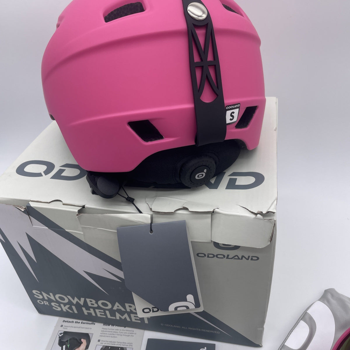 Pink Ski Helmet with Goggles Set Small Size Winter Snowboard Gear
