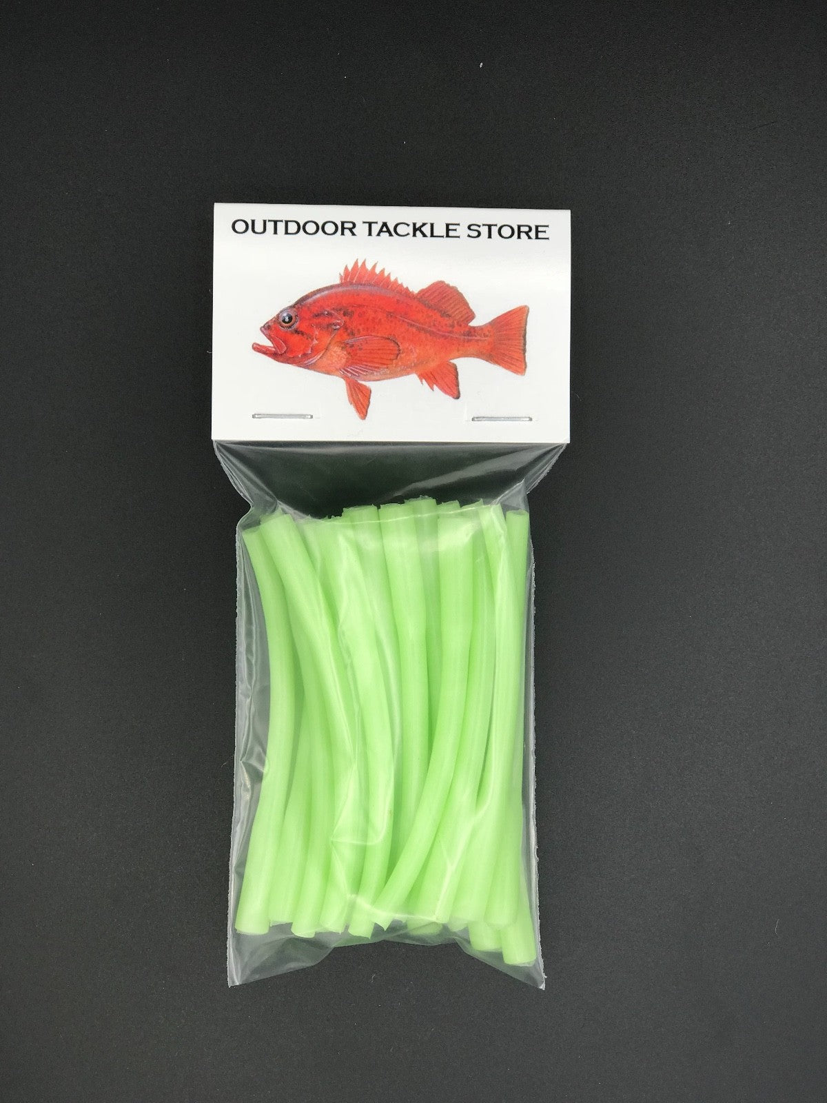 Glow Sleeve Crimp Protectors for Deep Drop Fishing - 3-1/2 Inch, 100 Pack