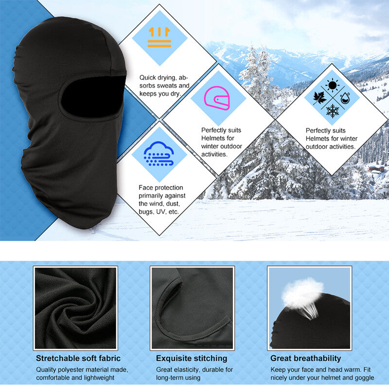 Lightweight Tactical Balaclava Face Mask with UV Protection - Windproof & Breathable