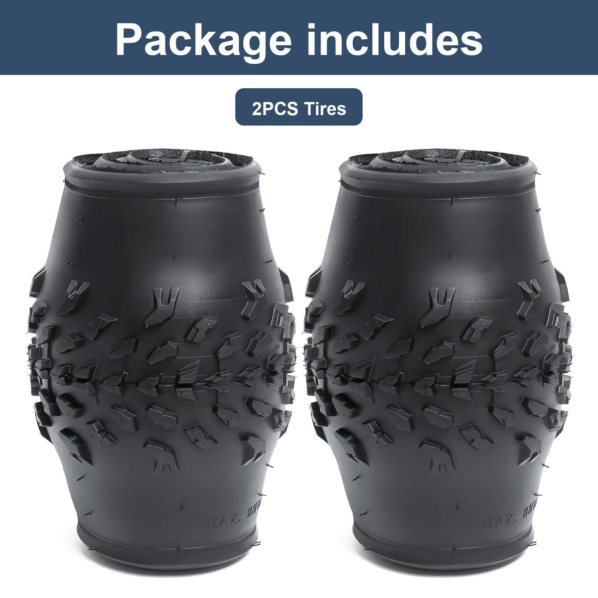 Fat Bike Tire and Inner Tube Set 20x4.0 for Mountain & Off-Road Biking