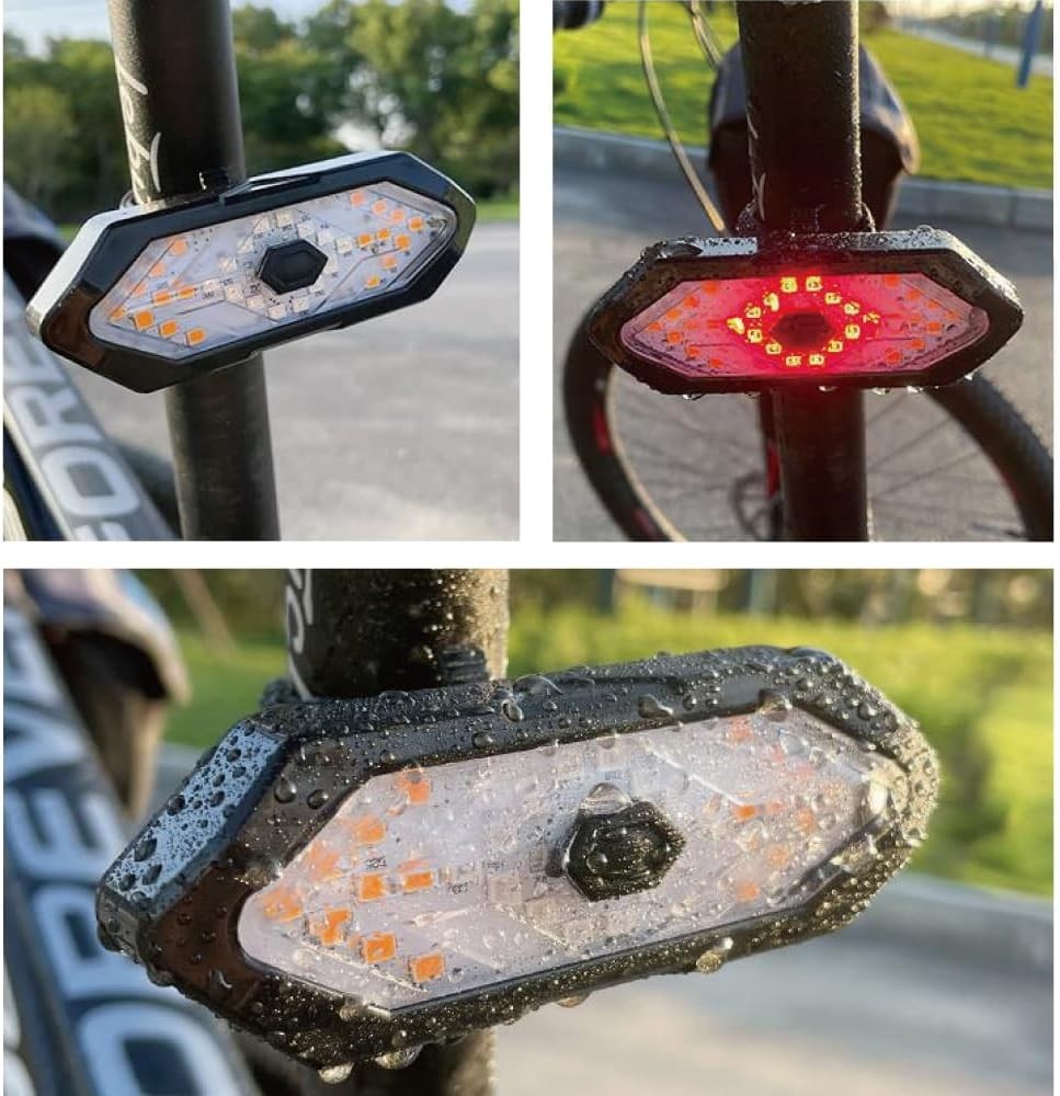 Rechargeable LED Bicycle Front and Rear Light with Horn and Power Bank Function
