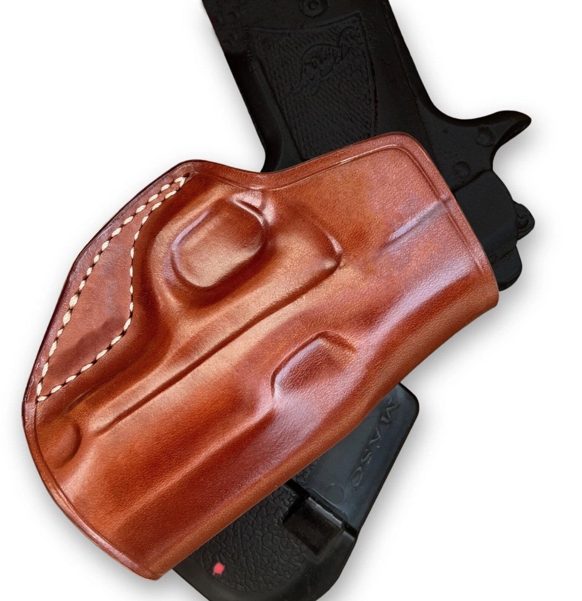 Leather Paddle Holster for Kimber Micro 9mm 3.15” BBL Open Top RH
