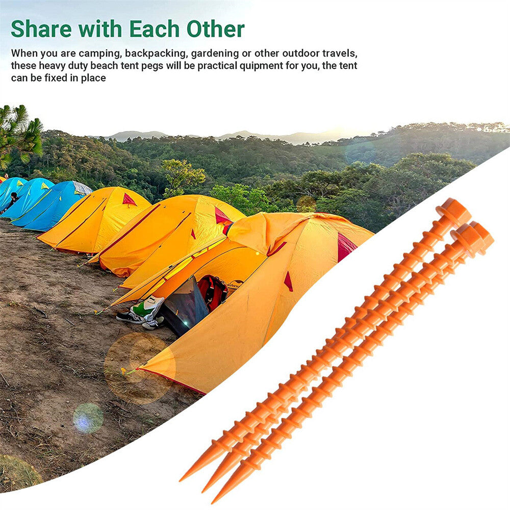 Heavy Duty Tent Stakes 10-Pack Camping Spikes Canopy Anchors Ground Pegs