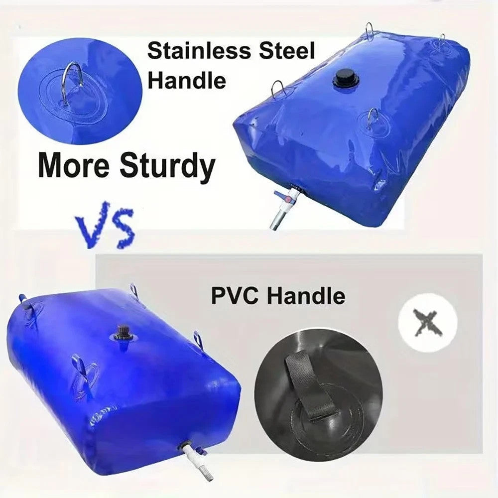 30Gal Collapsible Water Storage Bladder Portable Water Tank for Camping Garden Emergency